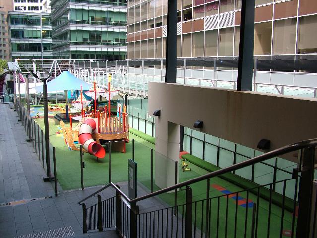 sydney-feb-b 178.JPG - Childrens playground sandwiched between skyscrapers